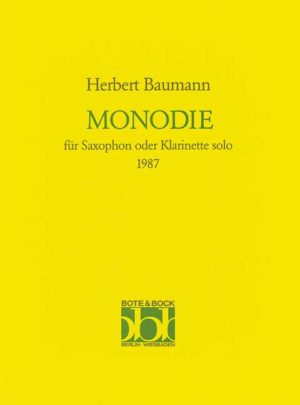 Monodie (1987). Baumann, Herbert