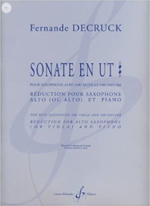 Sonata Ut para saxofón. Fernande Decruck