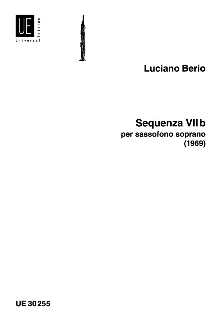 Sequenza VIIb para saxofón soprano. Luciano Berio