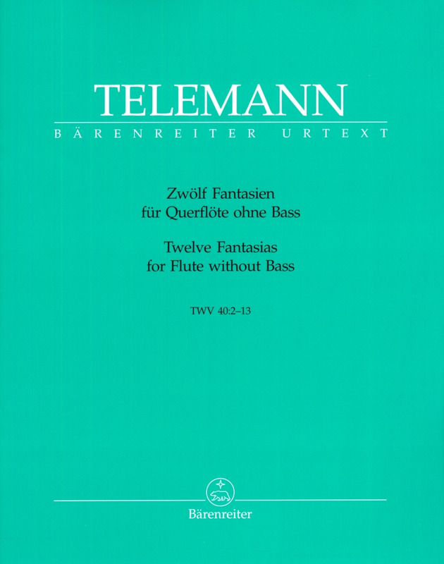 Zwölf Fantasien, para saxofón solo (originalmente para flauta). Georg Philipp Telemann