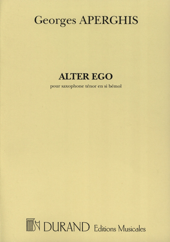 Alter Ego (2002) para saxofón tenor solo. Georges Aperghis