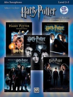 Selections from Harry Potter from Movies 1-5 para saxofón alto. John Williams