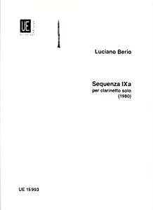 Sequenza IXa para clarinete solo. Luciano Berio