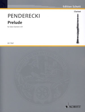 Prelude (1987) para clarinete solo. Krysztof Penderecki