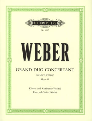 Grand Duo Concertant op.48 para clarinete y piano. Carl Maria von Weber