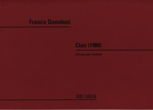 Clair (1980) para clarinete solo. Franco Donatoni