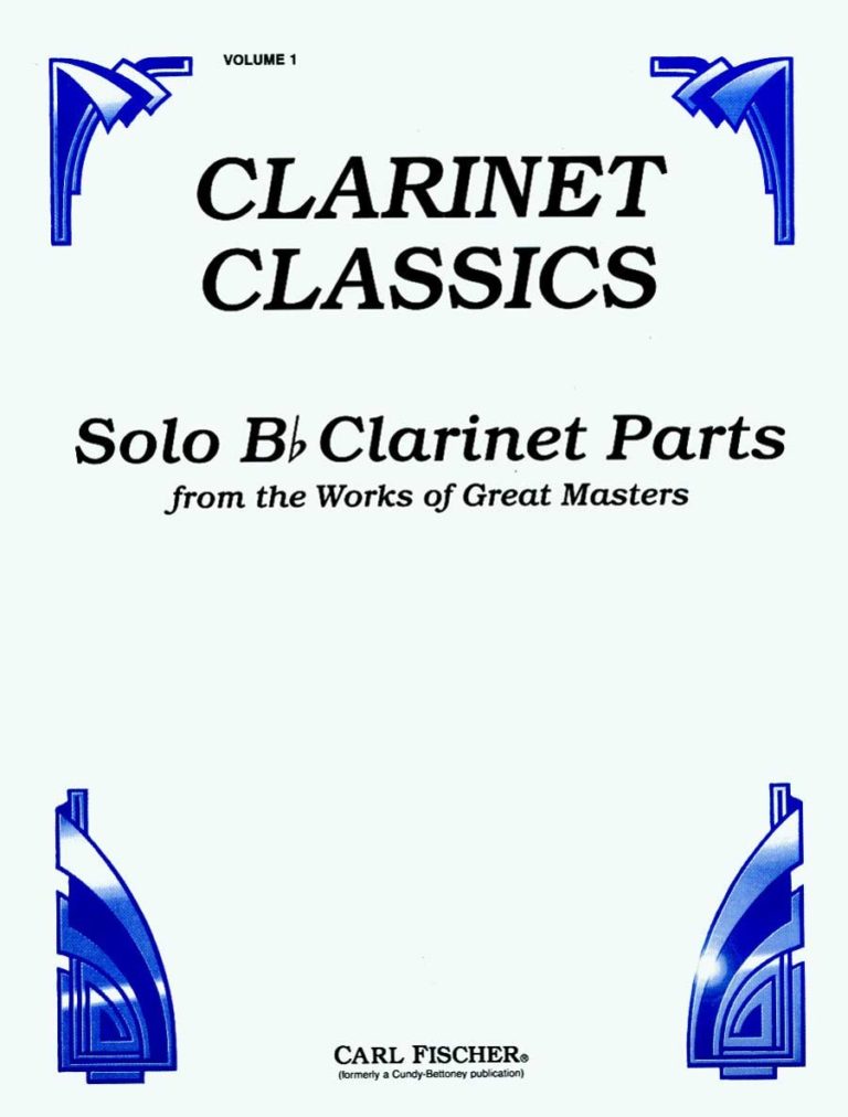 Solo Clarinet Parts Volume 2 from the Works of Great Masters. Clarinet Classics