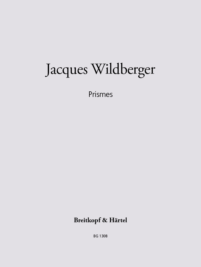 Prismes (1975) para saxofón alto solo. Jacques Wildberger