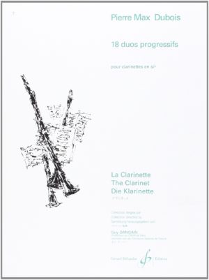 18 Duos Progressifs para dos clarinetes. Pierre Max Dubois