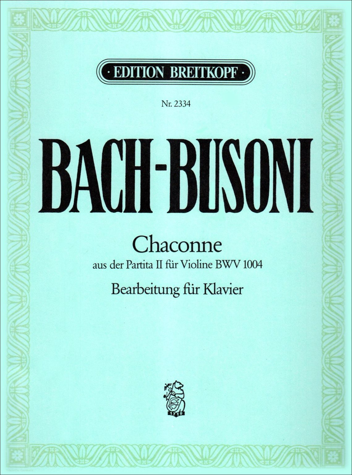 Chaconne aus der Partita in d-moll BWV 1004 para clarinete bajo solo. Johann Sebastian Bach