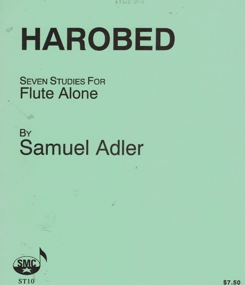 Harobed (1972) para clarinete solo. Samuel Adler