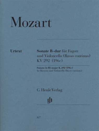 Sonate in B-Dur KV 292 (196c)  Wolfgang Amadeus Mozart
