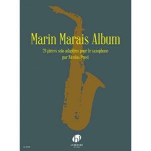 Marin Marais Abum para saxofón solo. Marin Marais