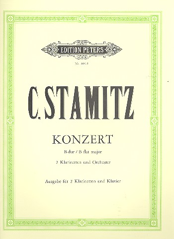 Konzert in B-Dur para dos clarinetes y piano. Carl Stamitz