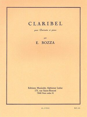 Claribel (1952) para clarinete y piano. Eugene Bozza