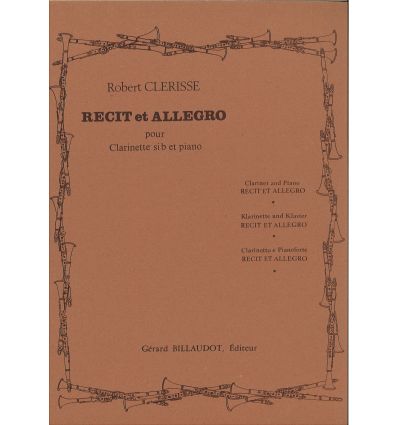 Recit et Allegro. Robert Clerisse