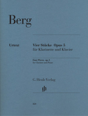 Vier Stücke op.5 (1913) para clarinete y piano. Alban Berg