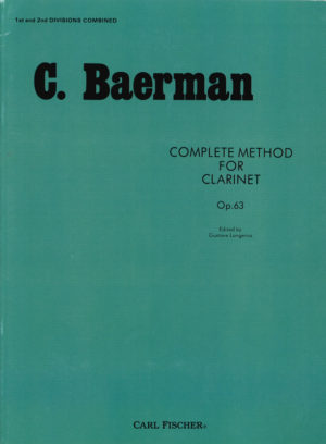 Baermann Etüden aus der Schule op.63 para bajo alto o bajo. Carl Baermann