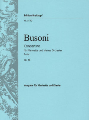 Concertino op.48 para clariente y piano. Ferruccio Busoni