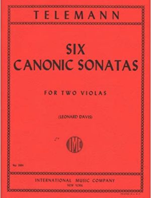 Six Canonic Sonatas op.5. Georg Philipp Telemann