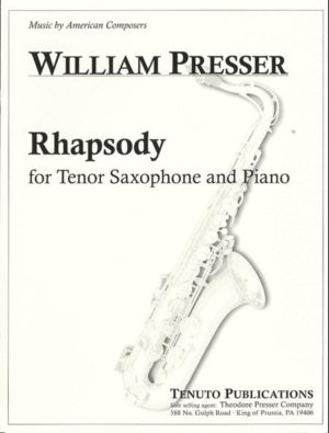 Rhapsody dos piezas solistas para saxofón soprano o tenor y piano. Andre Waignein