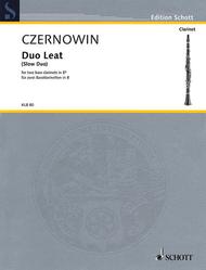 Duo Leat - Slow Duo (2009/2010) para dos clarinetes bajos. Chaya Czernowin