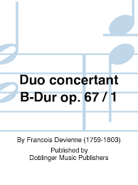Duo Concertant in B-Dur op.67 No.1. Francois Devienne