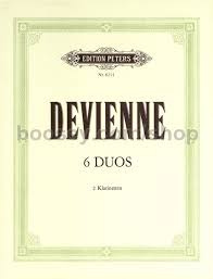 Sechs Duos op.74 para dos clarinetes. Francois Devienne