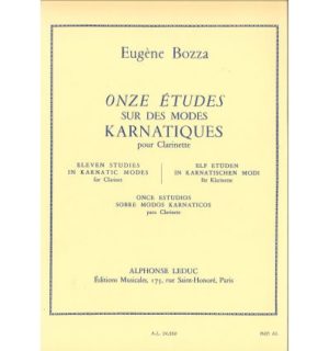 Onze Etudes sur les Modes para clarinete. Eugene Bozza