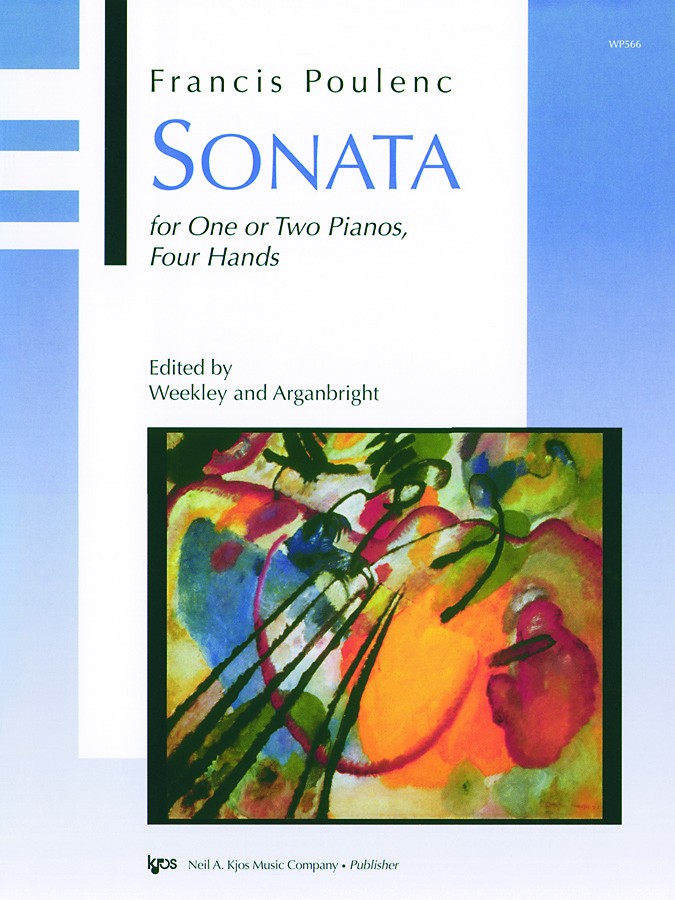 Sonata (1918) para dos clarinetes, uno en Sib y otro en A. Francis Poulenc