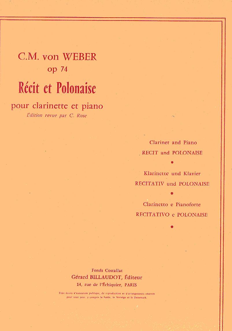 Recit et Polonaise aus dem Konzert No.2 op.74. Carl Maria von Weber