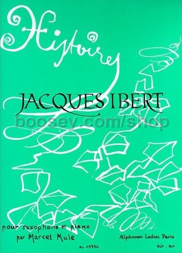 Histoires (1920/1921) para saxofón alto y piano. Jacques Ibert