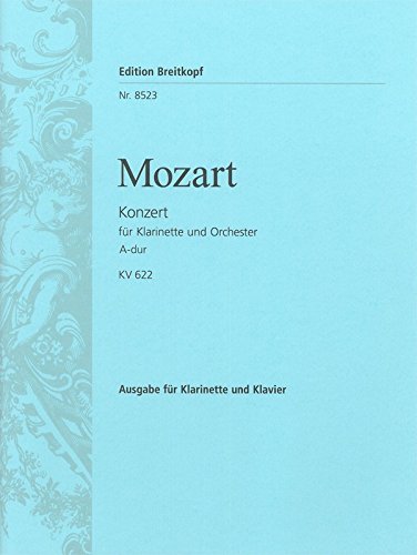 Konzert in A-Dur KV 622 para clarinete en La y piano. Wolfgang Amadeus Mozart
