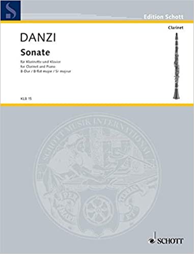 Sonate in B-Dur para clariente y piano. Franz Danzi