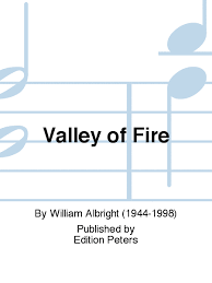 Valley of Fire (1989) para saxofón. William Albright
