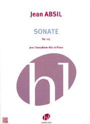 Sonate op.115 (1963) para saxofón alto y piano. Jean Absil