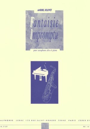 Fantaisie-Impromtu (1953) para saxofón alto y piano. Andre Jolivet