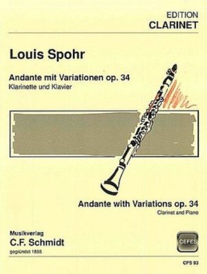 Andante mit Variationen op.34 para clarinete y piano. Louis Spohr