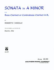 Sonate in a-moll para clarinete bajo y piano. Benedetto Marcello