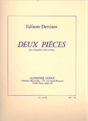 Deux Pieces (1974) para saxofón alto y piano. Edison Denisov