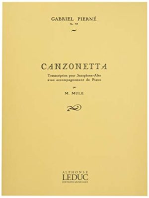 Canzonetta op.19 para clarinete y piano. Gabriel Pierne
