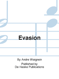 Evasion (1991)para saxofón alto y piano. Andre Waignein