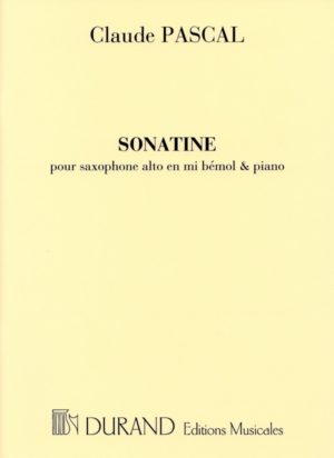Sonatine (1947) para saxofón alto y piano. Claude Pascal