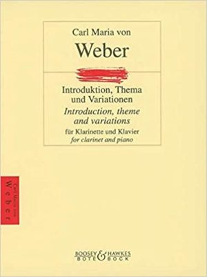 Introduktion, Thema und Variationen op.posthum para clarinete y piano. Carl Maria von Weber