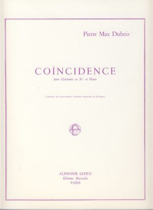 Coincidence (1977) para clarinete y piano. Pierre Max Dubois