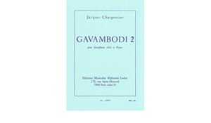 Gavambodi 2 (1966) para saxofón alto y piano. Jacques Charpentier