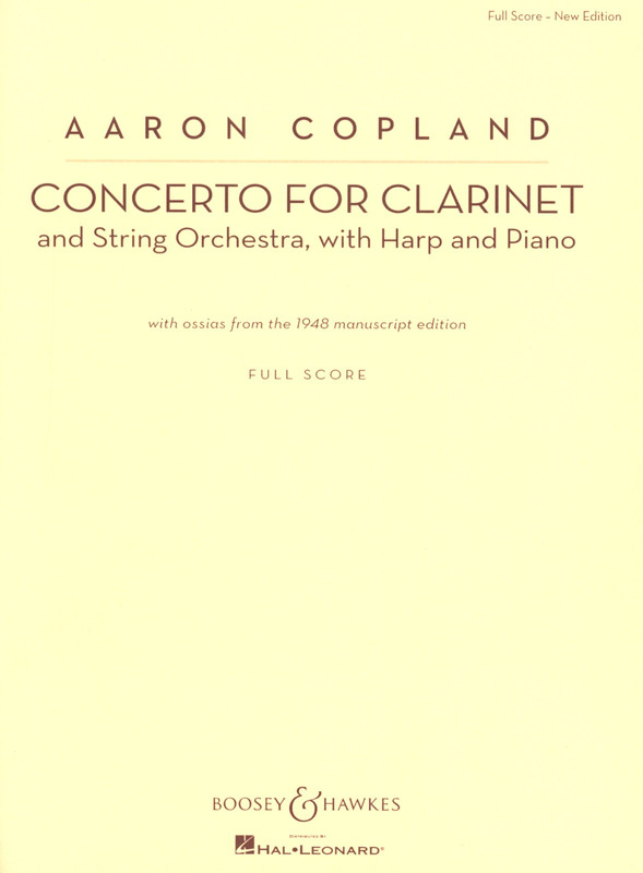 Concerto (1948) para clarinete y piano. Aaron Copland
