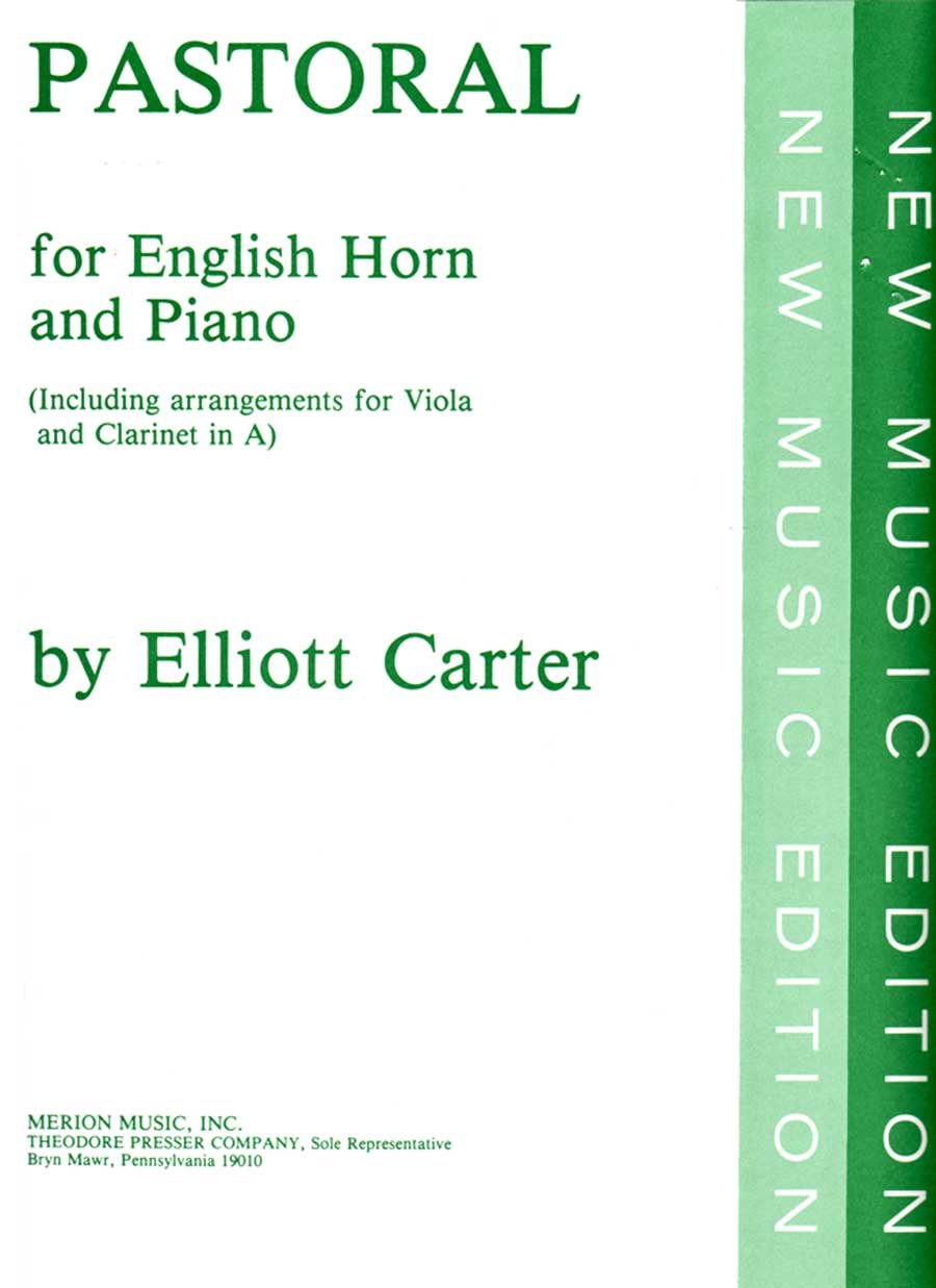 Pastoral (1945) para saxofón alto y piano. Elliott Carter