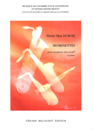 Mominettes (1992) para saxofón alto y piano. Pierre Max Dubois