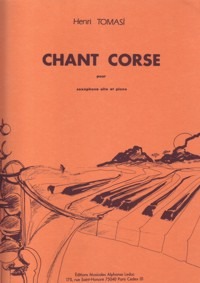 Chant Corse (1932) para clarinete y piano. Henri Tomasi